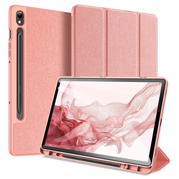 Samsung Galaxy Tab S9 Dux Ducis Domo Tri-Fold Smart Folio Hülle (Offene Verpackung - Bulk Befriedigend) - Rosa