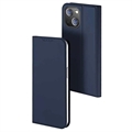 iPhone 15 Plus Dux Ducis Skin Pro Flip Hülle - Blau