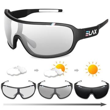 ELAX Alfa Polarisierte Fahrradbrille - Schwarz