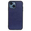 Elegante iPhone 14 Max Ledertasche - Blau