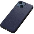 Elegante iPhone 14 Max Ledertasche - Blau