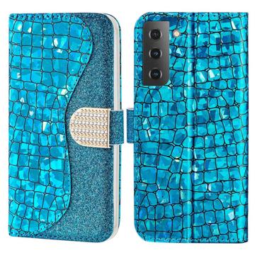 Croco Bling Serie Samsung Galaxy S23 5G Wallet Hülle