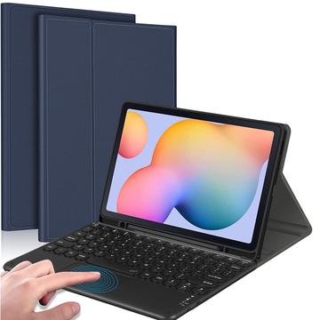 Samsung Galaxy Tab S6 Lite 2020/2022/2024 Bluetooth-Tastaturhülle m/ Touchpad - Blau