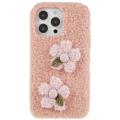 Fluffy Flower Serie iPhone 14 Pro Max TPU Hülle - Rosa