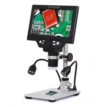 G1200D Digitales Mikroskop mit 7"-LCD-Display, LED-Licht - 12MP