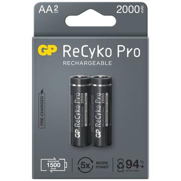 GP ReCyko Pro Wiederaufladbare AA-Batterien 2000mAh