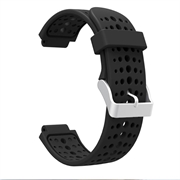 Garmin Forerunner 220/230/235/620/630/735 Soft Silikonarmband - Schwarz