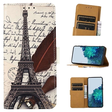 Nokia G42 Glam Serie Wallet Hülle - Eiffelturm