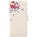 Glam Series Samsung Galaxy S21 FE 5G Wallet Hülle - Eulen