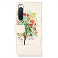 Glam Series Sony Xperia 10 IV Wallet Hülle - Blühender Baum / Bunt