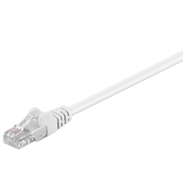 Goobay RJ45 U/UTP CAT 5e Netzwerkkabel - 10m - Weiß