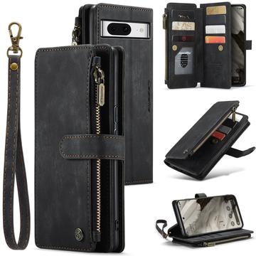 Google Pixel 8 Caseme C30 Multifunktions Wallet Hülle - Schwarz