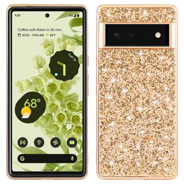 Google Pixel 8a Glitter Serie Hybrid Hülle - Gold