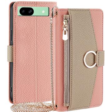 Google Pixel 8a Makeup Spiegel Wallet Case w. Schultergurt