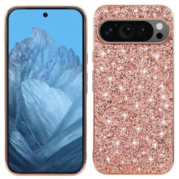 Google Pixel 9/9 Pro Glitter Serie Hybrid Hülle - Roségold