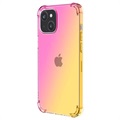 Gradient Stoßfeste iPhone 14 TPU Hülle - Pink / Gold