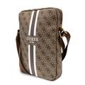 Guess 4G Gedruckte Streifen Universal Tablet Tasche - 10" - Braun