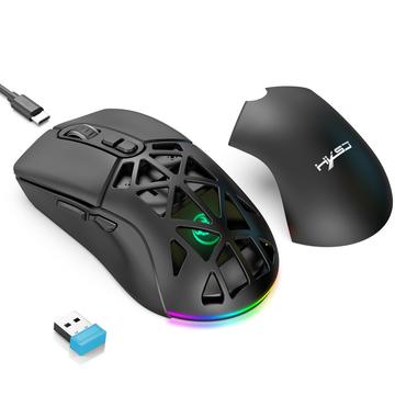 HXSJ T26 RGB hintergrundbeleuchtete kabellose Maus / Bluetooth Maus 4800 DPI