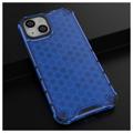 Honeycomb Armored iPhone 14 Max Hybrid Hülle - Blau