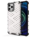 Honeycomb Armored iPhone 14 Pro Hybrid Hülle - Transparent