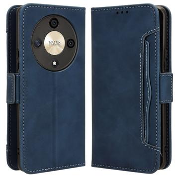 Honor Magic6 Lite/X9b Wallet Hülle mit Kartenhalter - Blau