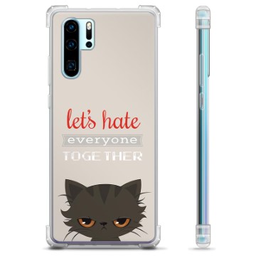 Huawei P30 Pro Hybrid Hülle - Böse Katze