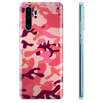 Huawei P30 Pro TPU Hülle - Rosa Tarnung