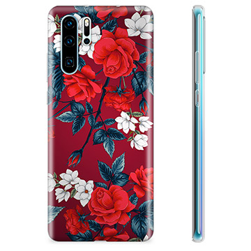 Huawei P30 Pro TPU Hülle - Vintage Blumen