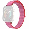 Huawei Watch Fit 3 Nylonarmband mit Klettverschluss - Rosa