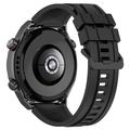 Huawei Watch Ultimate Soft Silikonarmband - Schwarz