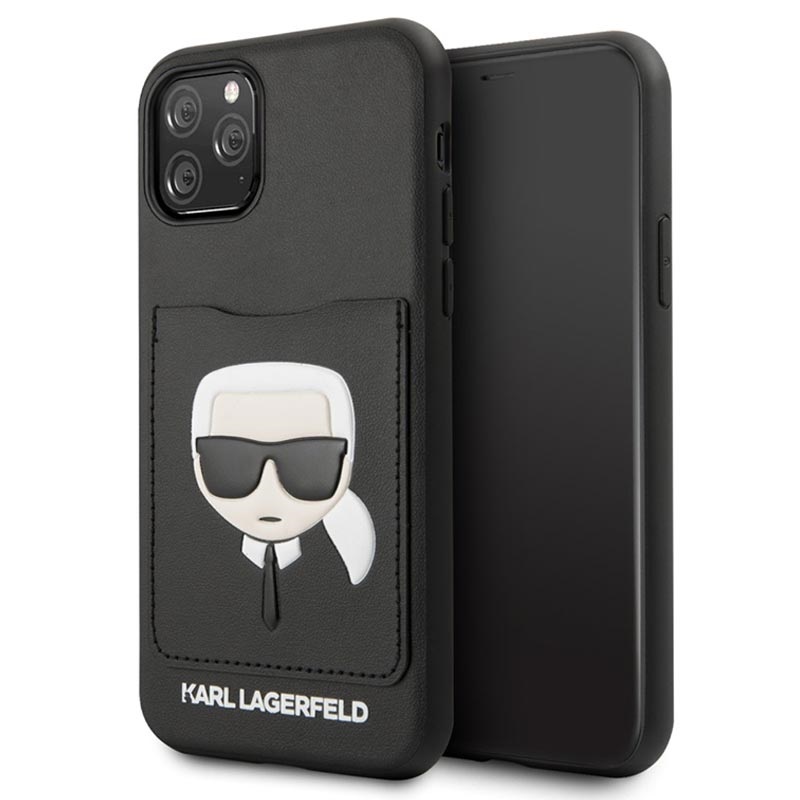 Karl Lagerfeld CardSlot iPhone 11 Pro Max Hülle - Schwarz