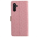 Lace Pattern Samsung Galaxy A13 5G Wallet Hülle - Rosa