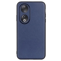 Honor 90 Leder Beschichtet TPU Hülle - Blau