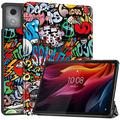 Lenovo Tab K11 Plus Tri-Fold Serie Smart Folio Hülle - Graffiti