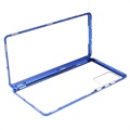 Samsung Galaxy Note20 Magnetisches Cover mit Panzerglas - Blau