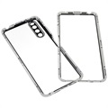 Sony Xperia 10 IV Magnetisches Cover mit Panzerglas - Silber