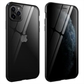 iPhone 11 Pro Magnetisches Cover mit Panzerglas - 9H - Privat - Schwarz