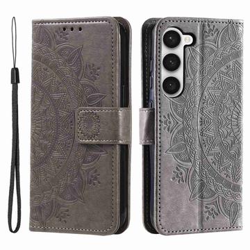 Samsung Galaxy S23 5G Mandala Serie Wallet Hülle