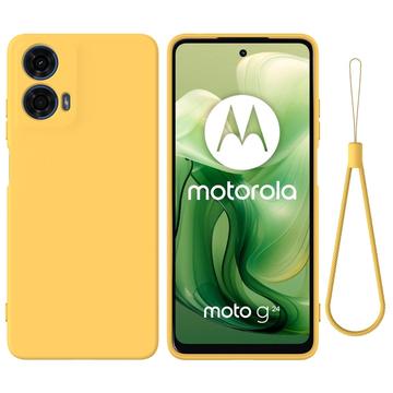 Motorola Moto G04/G24 Liquid Silikonhülle - Gelb