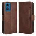 Motorola Moto G24 Power/G04/E14 Wallet Hülle mit Kartenhalter - Braun