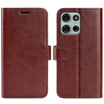 Motorola Moto G75 Wallet Schutzhülle mit Magnetverschluss - braun