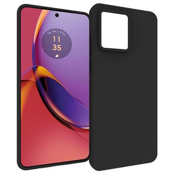 Motorola Moto G84 Anti-Fingerabdrücke Matte TPU Hülle - Schwarz