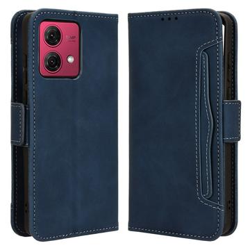 Motorola Moto G84 Wallet Hülle mit Kartenhalter - Blau