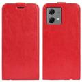 Motorola Moto G84 Vertikale Flip Hülle - Rot