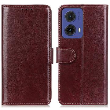 Motorola Moto G85/S50 Neo Wallet Schutzhülle mit Magnetverschluss - Braun