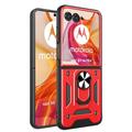 Motorola Razr 50 Ultra Hybrid-Hülle mit Ringhalterung - Rot