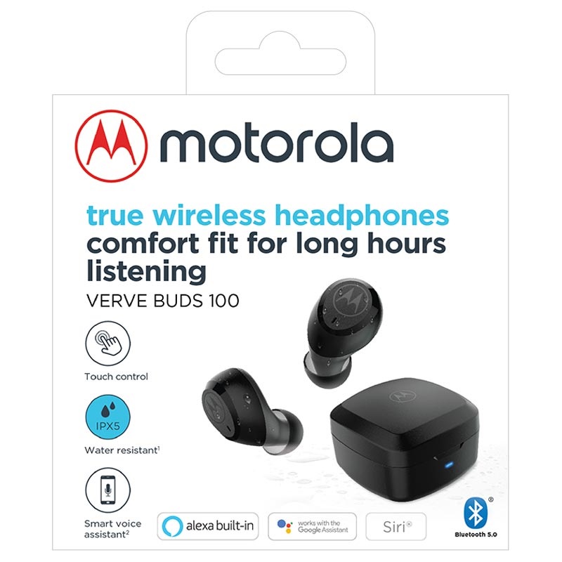Motorola Vervebuds 100 True Schwarz - Kopfhörer Wireless