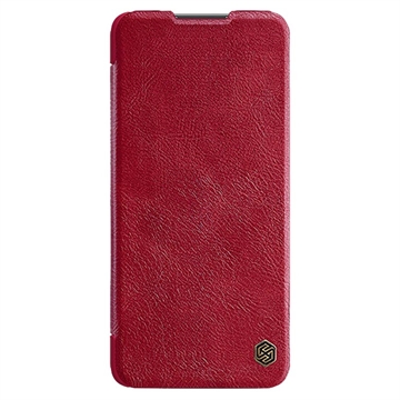 Nillkin Qin Samsung Galaxy A34 5G Flip Hülle mit Kartenhalter - Rot