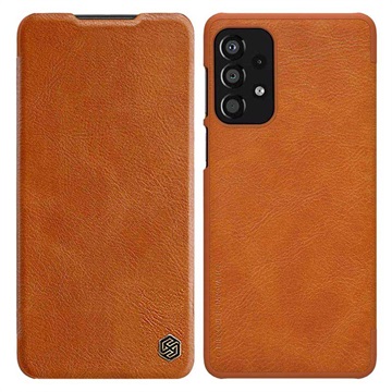 Nillkin Qin Serie Samsung Galaxy A13 Flip Case - Braun