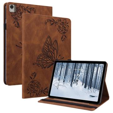 Nokia T21 Butterfly Serie Folio-Hülle - Braun